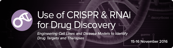 CRISPR and RNAi for Drug Discovery Track Banner